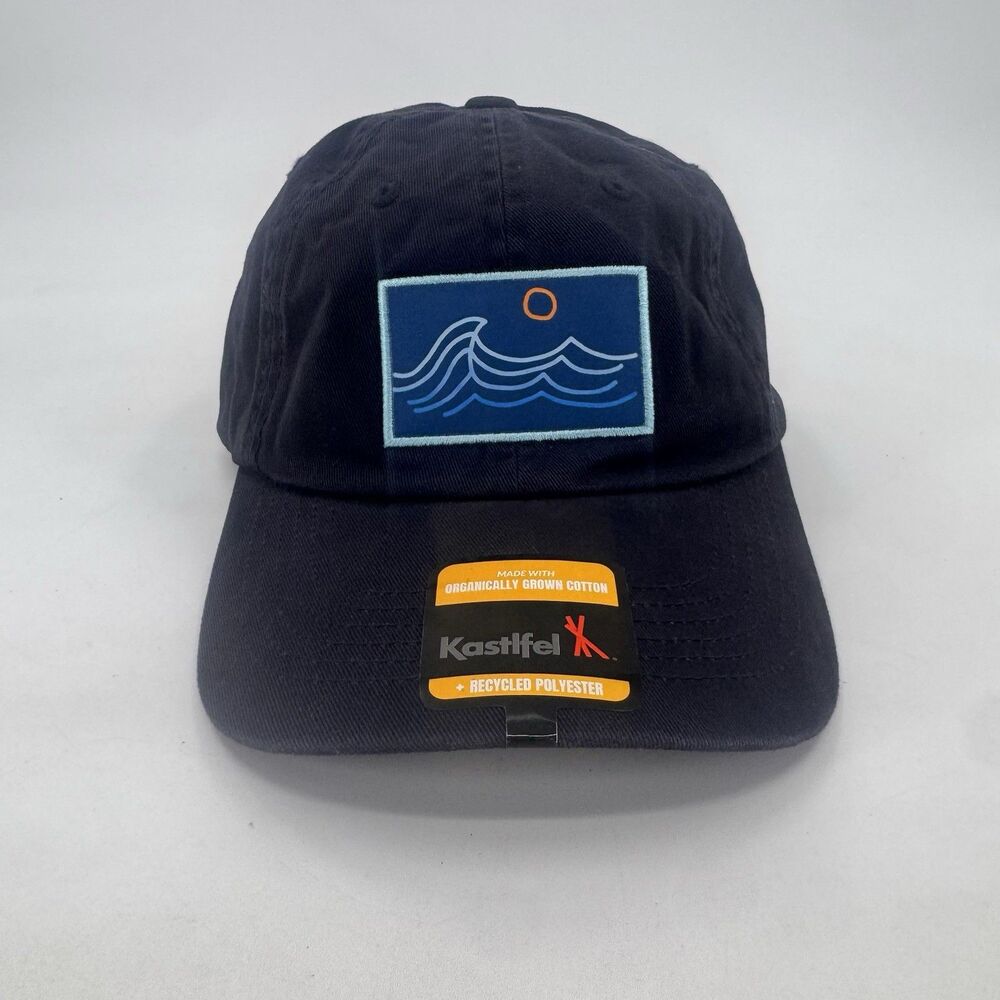 Kastlfel Ocean Waves Ferris Dad Cap Hat – Organic Cotton Cap Blue Adjustable